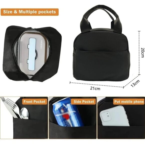 New Hello Kitty & Teddy Bears Insulated Lunch Bag Cute & Functional Work, Travel - Picture 3 of 4